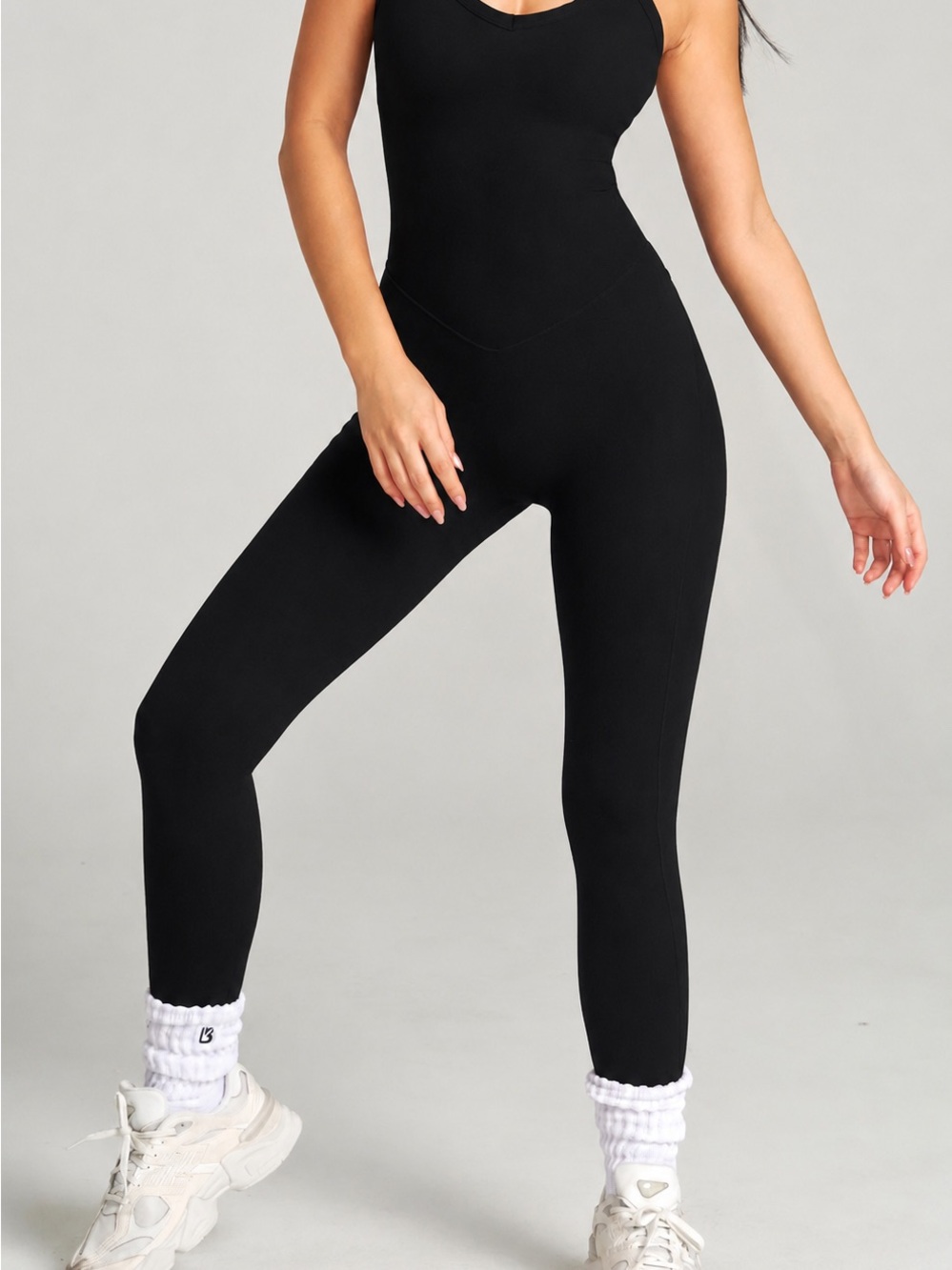 BuffBunny Collection Black Seamless Bodysuit